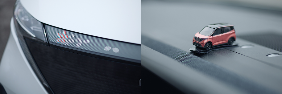 伝統的な日本の美意識をヒントにデザインされている サクラ。たとえばホイールは、「水引」がモチーフになっている