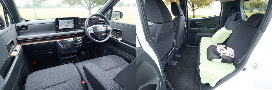 インテリアの質感の高さも気にいっているポイント。M.MさんのサクラはGグレードで、なおかつ展示車だったこともありオプション装備も充実している