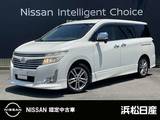 日産 エルグランド 2500cc 2.5 250ハイウェイスター ブラックレザー ブラックレザー　メモリーナビ