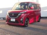 日産 ルークス 660cc 660 ハイウェイスターX 純正デカナビ アラウンドビュー 左側オート