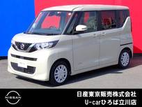 日産 ルークス 660cc 660 X 左側オートスライドドア　純正メモリーナビ