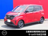 日産 サクラ X 試乗車　電気自動車　純正メモリーナビ