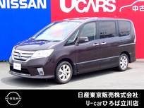 日産 セレナ 2000cc 2.0 ハイウェイスター 両側オートスライドドア　社外メモリーナビ