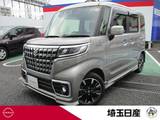 スズキ スペーシア 660cc 660 カスタム ハイブリッド XSターボ 禁煙車 前後ドラレコ Bカメラ LED 社外ナビ