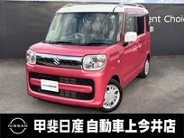 スズキ スペーシア 660cc 660 ハイブリッド X 4WD 衝突被害軽減ブレーキ・全周囲カメラ・シー