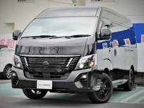 日産 キャラバンワゴン 2500cc AUTECH製ワゴンワイドボディ4WD10人乗り 普通免許証で運転OK　社外11型液晶ナビ