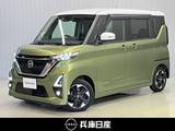 日産 ルークス 660cc 660 ハイウェイスターX 9インチ画面メモリ-ナビ&全周囲カメラ・左