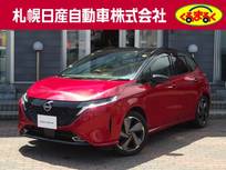 日産 ノートオーラ 1200cc 1.2 G FOUR レザーエディション 4WD 当社社用車UP　社外大型ナビゲーション
