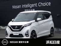 日産 デイズ 660cc 660 ハイウェイスターGターボ 日産純正MM318D-LナビTV　全周囲カメラ