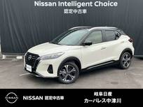 日産 キックス 1200cc 1.2 X ツートーン インテリアエディション (e-POWER) 雹害車　シ-トヒ-タ-　SOSコール　　LEDヘ