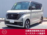 日産 ルークス 660cc 660 ハイウェイスターGターボ 純正Mナビ　アラウンドビュー　エマブレ