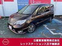 日産 セレナ 2000cc 2.0 ハイウェイスター Vセレクション+SafetyII S-HYBRID 純正デカナビTV　後席モニター